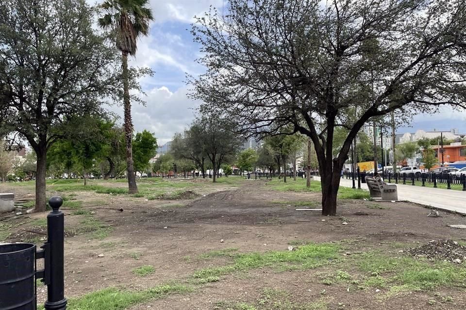Actualmente el Municipio trabaja en terminar el sistema de riego por goteo, que funcionará para el 100 por ciento de los árboles de la Alameda.