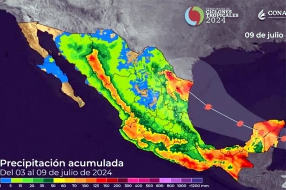 De acuerdo con Centro Nacional de Huracanes y el Servicio Meteorológico Nacional, el 'Huracán Beryl' estaría llegando a Nuevo León, el próximo domingo.