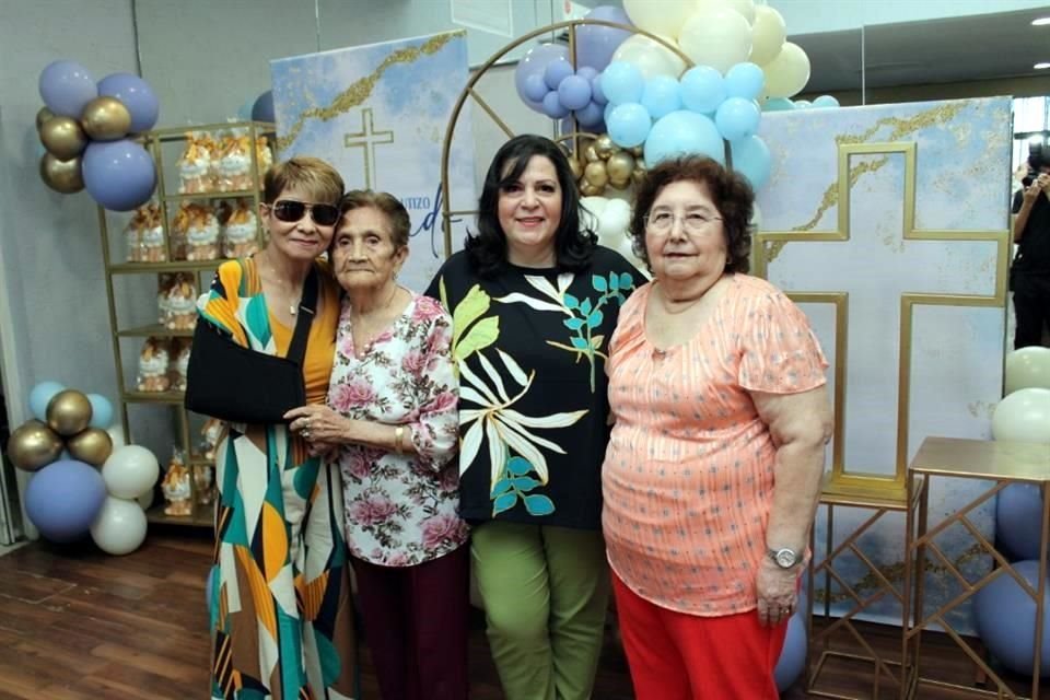 Elva Martínez, Francisca Argil Sifuentes, Elizabeth Sánchez y Guadalupe Tijerina