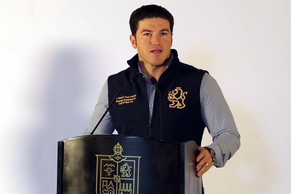 El Gobernador de Nuevo León, Samuel García.