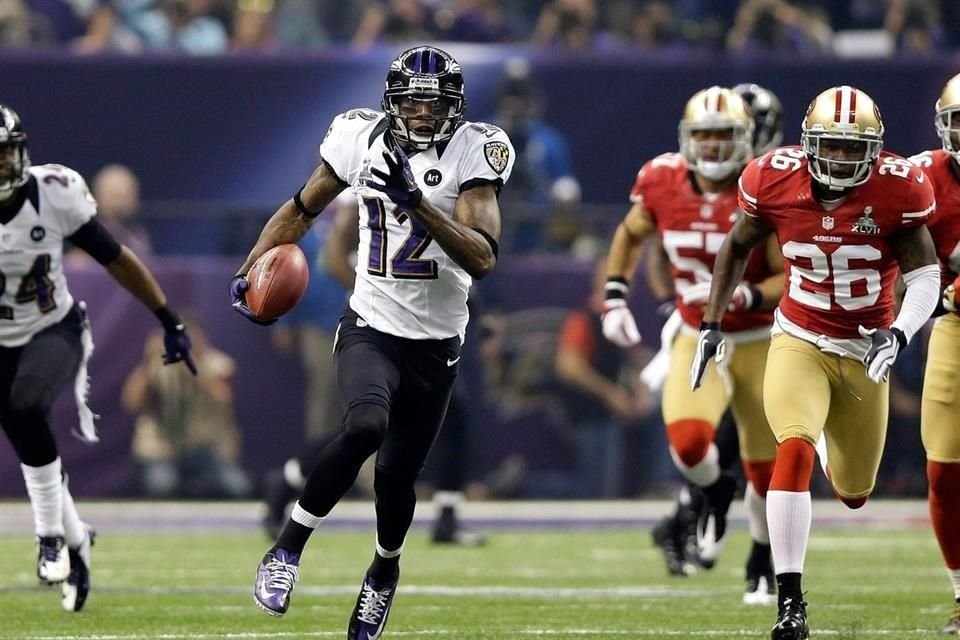 Jacoby Jones es recordado por hacer el regreso de anotación más largo de la historia del Super Bowl con 108 yardas en la edición 47 entre Ravens y 49ers.