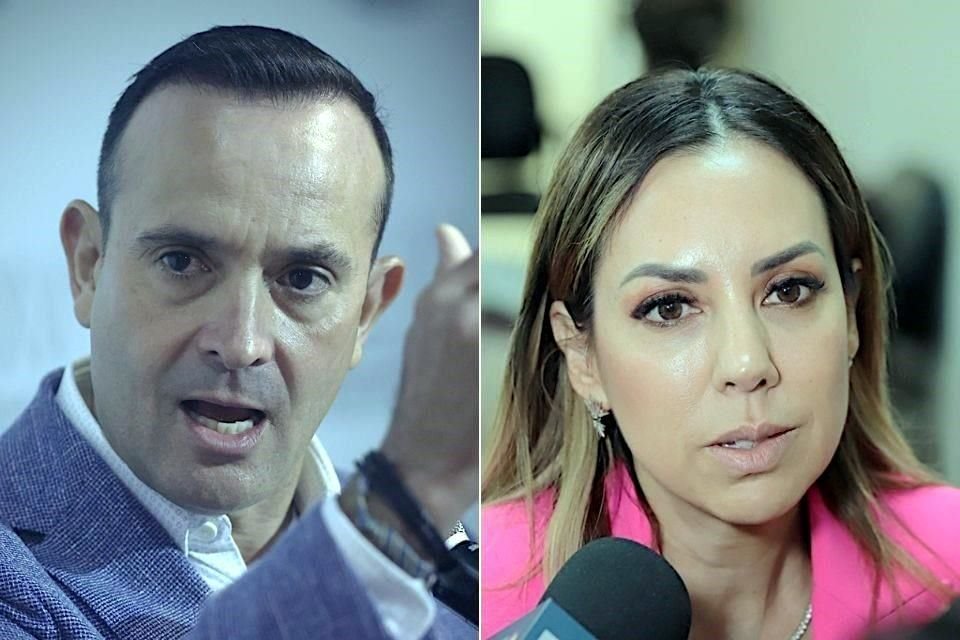Carlos de la Fuente, Diputado local del PAN; y Perla Villarreal, Diputada local del PRI.