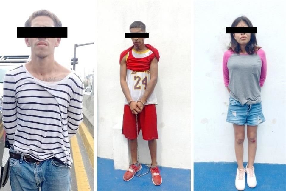 Los detenidos tras la persecución.