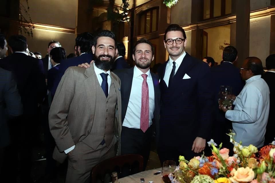Antonio Alanís, Daniel Guajardo y Kenet Perales
