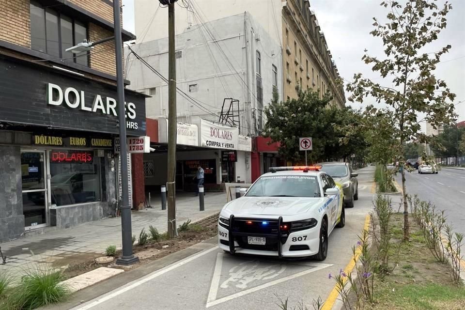 Para la apertura oficial una patrulla hizo el recorrido por el contraflujo.