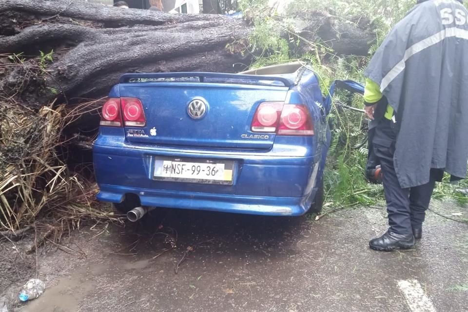 Este accidente sucedió en la esquina de Dakota y Filadelfia, cuando el auto estaba estacionado. 