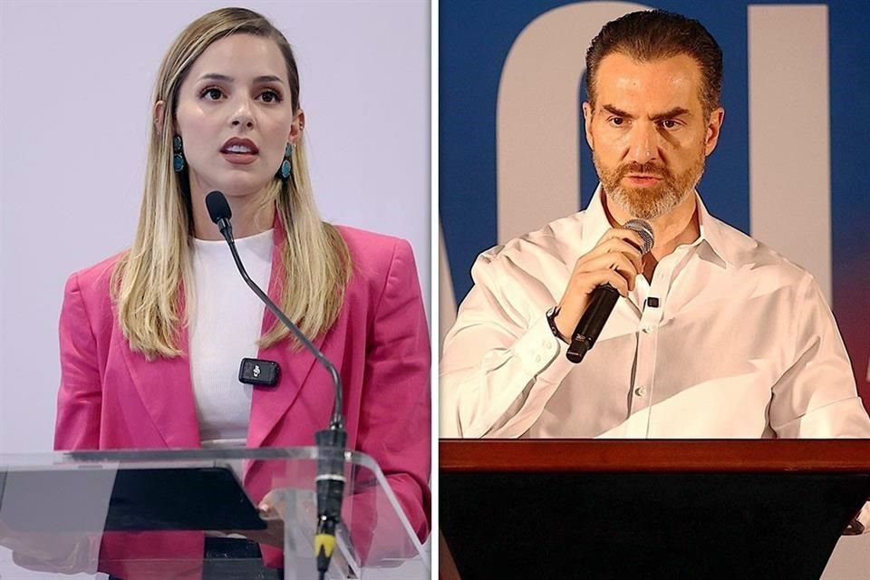 Mariana Rodríguez y Adrián de la Garza.