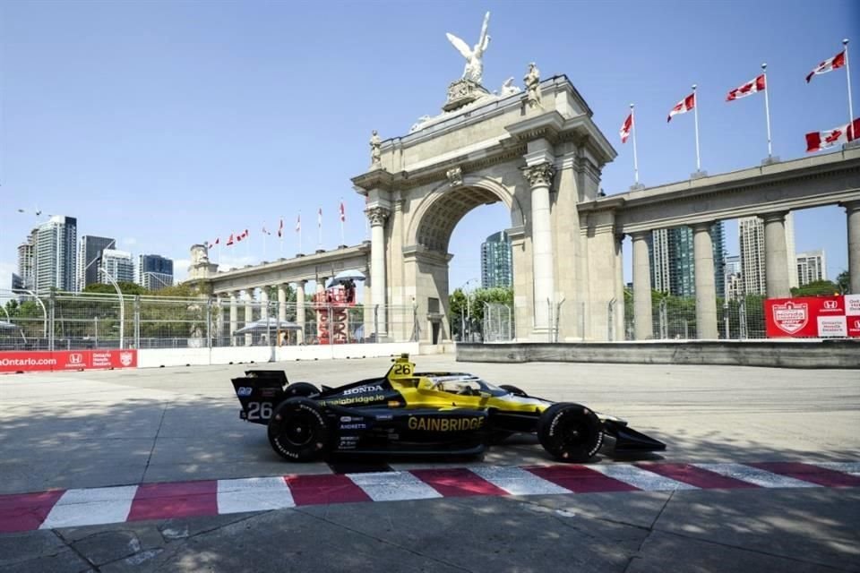 Colton Herta repitió como el más veloz en las calles de Toronto.