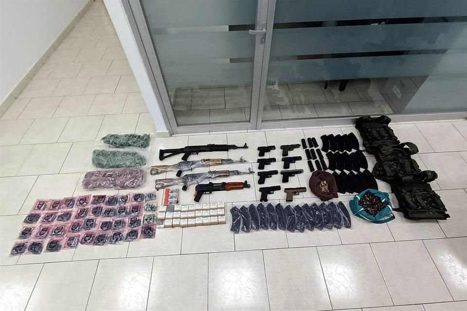 El operativo inició durante la noche del viernes en una casa de la calle Del Alguacil, en la Colonia Bosques de Linda Vista.