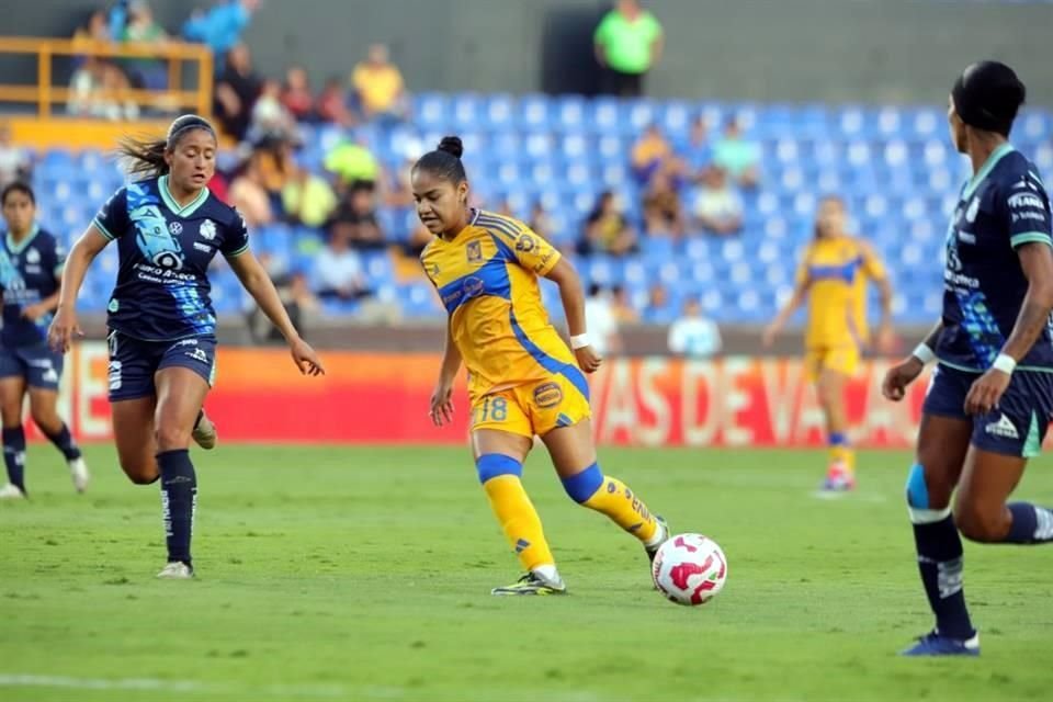 Tigres Femenil no tuvo complicaciones para imponerse este lunes 3-0 a Puebla en el Estadio Universitario, en la Jornada 2 del Apertura 2024.