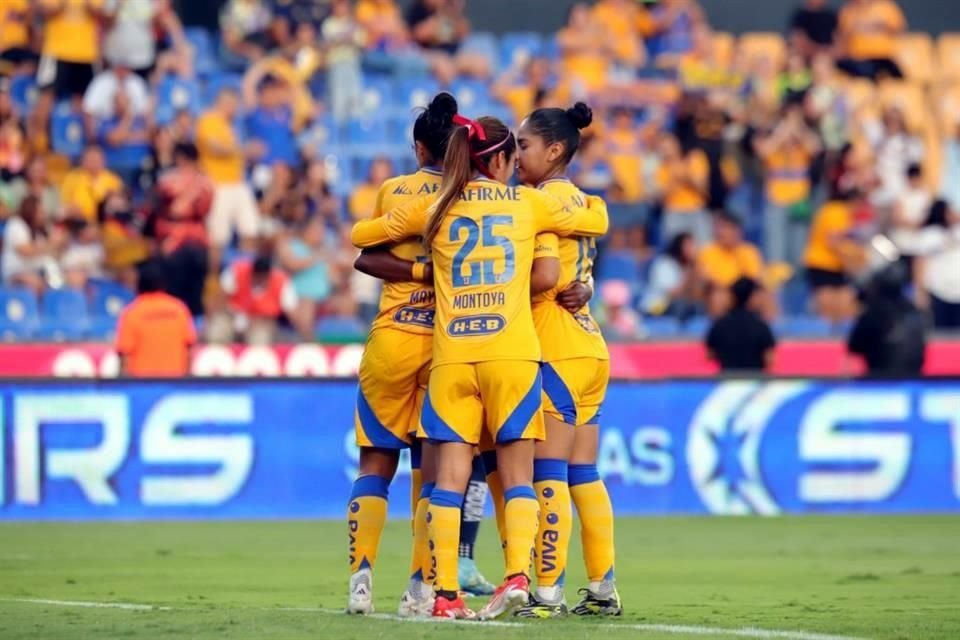 Tigres Femenil no tuvo complicaciones para imponerse este lunes 3-0 a Puebla en el Estadio Universitario, en la Jornada 2 del Apertura 2024.