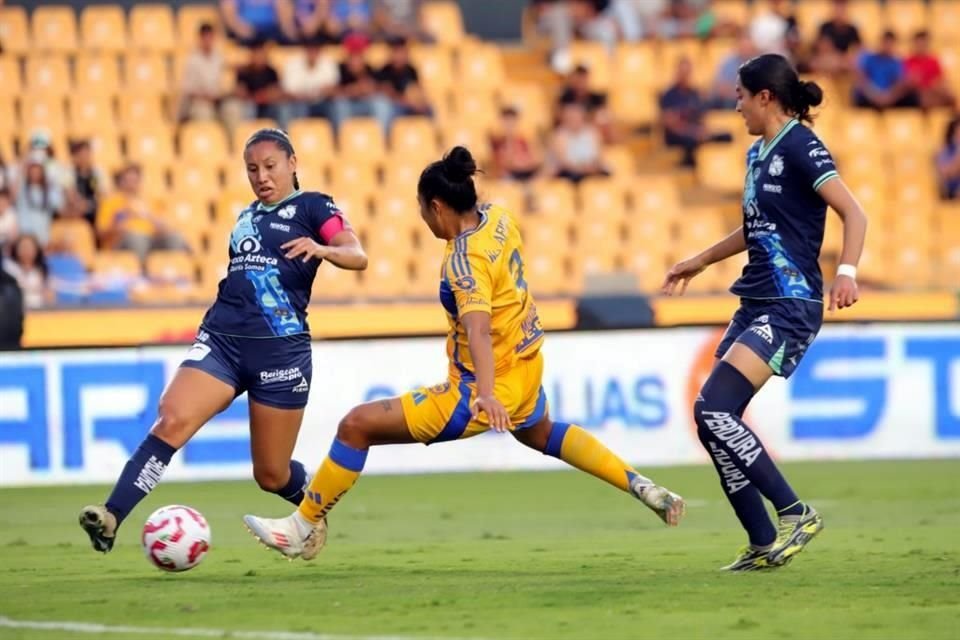 Tigres Femenil no tuvo complicaciones para imponerse este lunes 3-0 a Puebla en el Estadio Universitario, en la Jornada 2 del Apertura 2024.