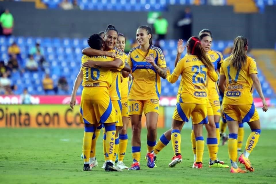 Tigres Femenil no tuvo complicaciones para imponerse este lunes 3-0 a Puebla en el Estadio Universitario, en la Jornada 2 del Apertura 2024.