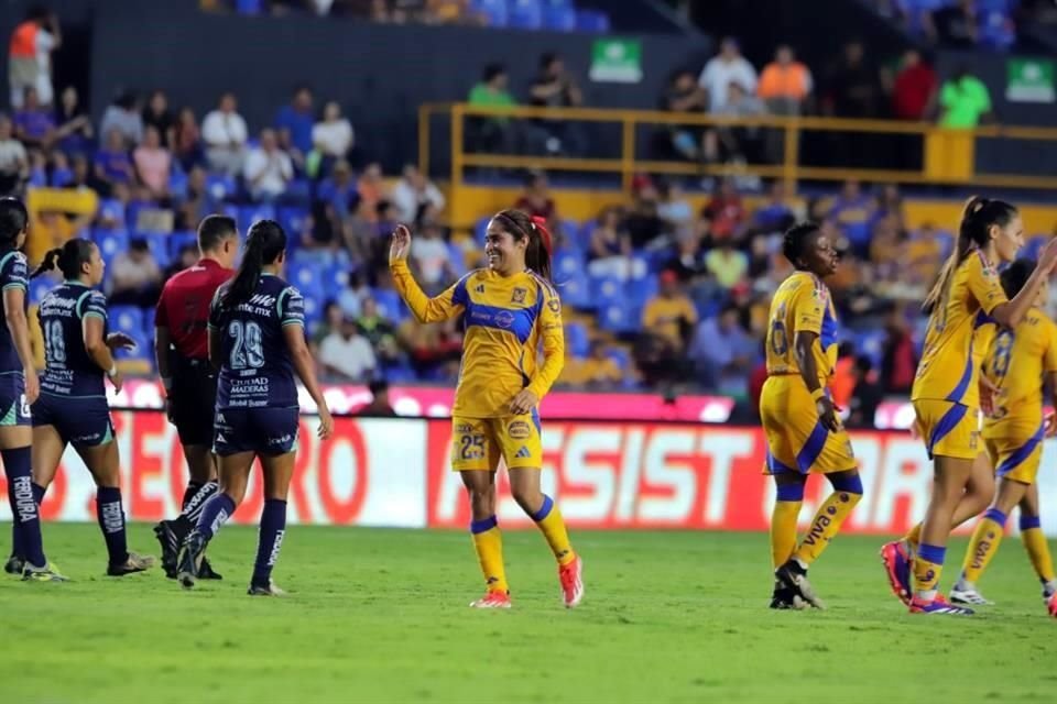 Tigres Femenil no tuvo complicaciones para imponerse este lunes 3-0 a Puebla en el Estadio Universitario, en la Jornada 2 del Apertura 2024.