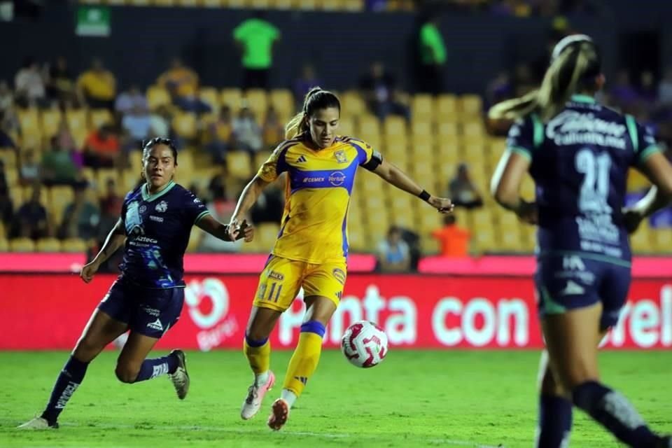 Tigres Femenil no tuvo complicaciones para imponerse este lunes 3-0 a Puebla en el Estadio Universitario, en la Jornada 2 del Apertura 2024.