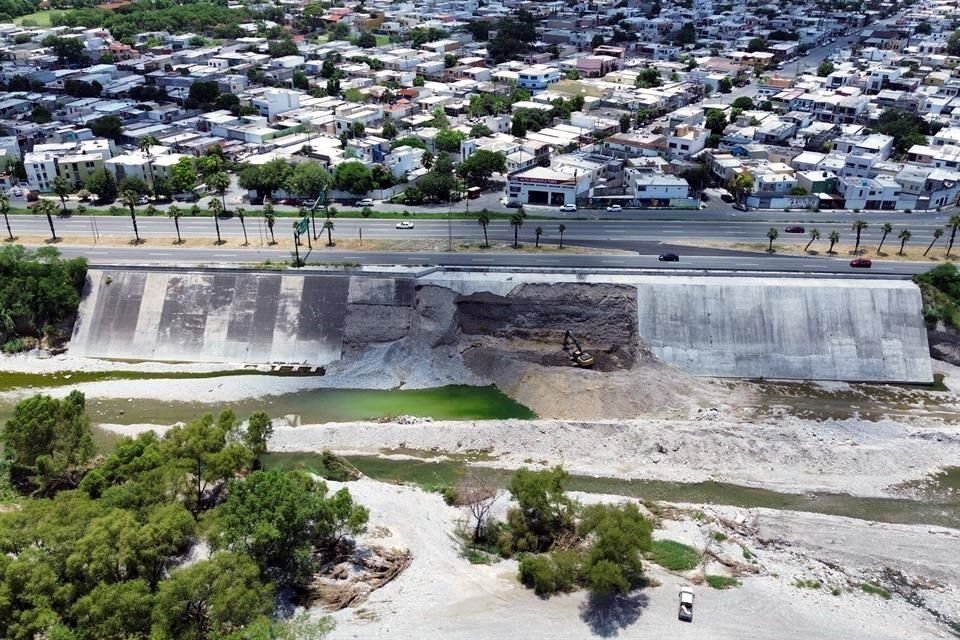 El talud resultó afectado por el paso de 'Hanna' en el 2020 y de nueva cuenta por Alberto, en junio pasado.