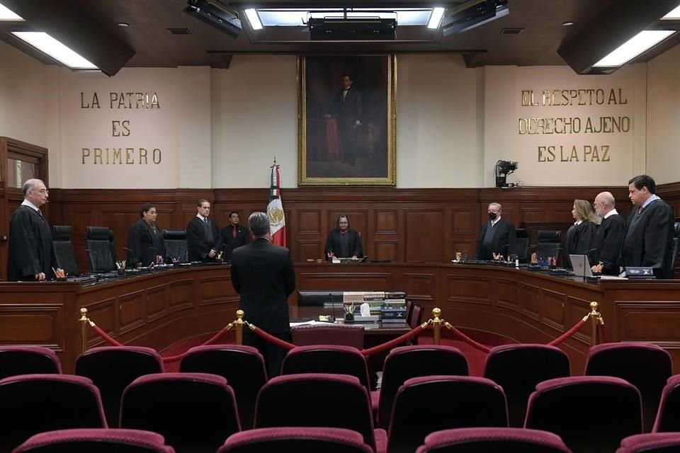 Aspecto de la sesión solemne de este jueves en la Suprema Corte.