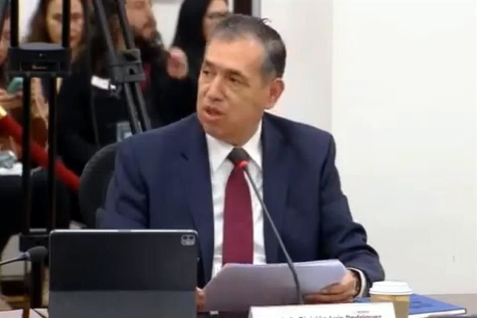 Luis Rodríguez Bucio, subsecretario de la Secretaría de Seguridad y Protección Ciudadana, durante la conferencia mañanera de hoy.