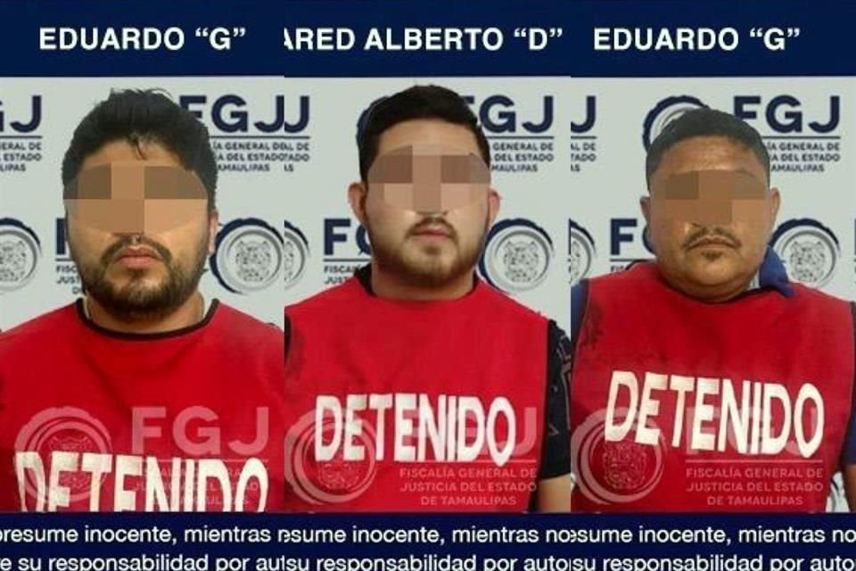 Eduardo y Eduardo 'G', así como también Jared Alberto 'D', fueron detenidos por el secuestro del empresario José Ventura Castillo.