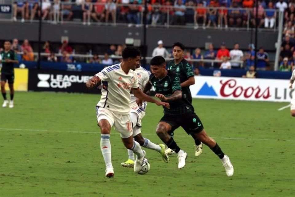 Santos Laguna por fin pudo anotar un gol en tiempo reglamentario en la Leagues Cup.