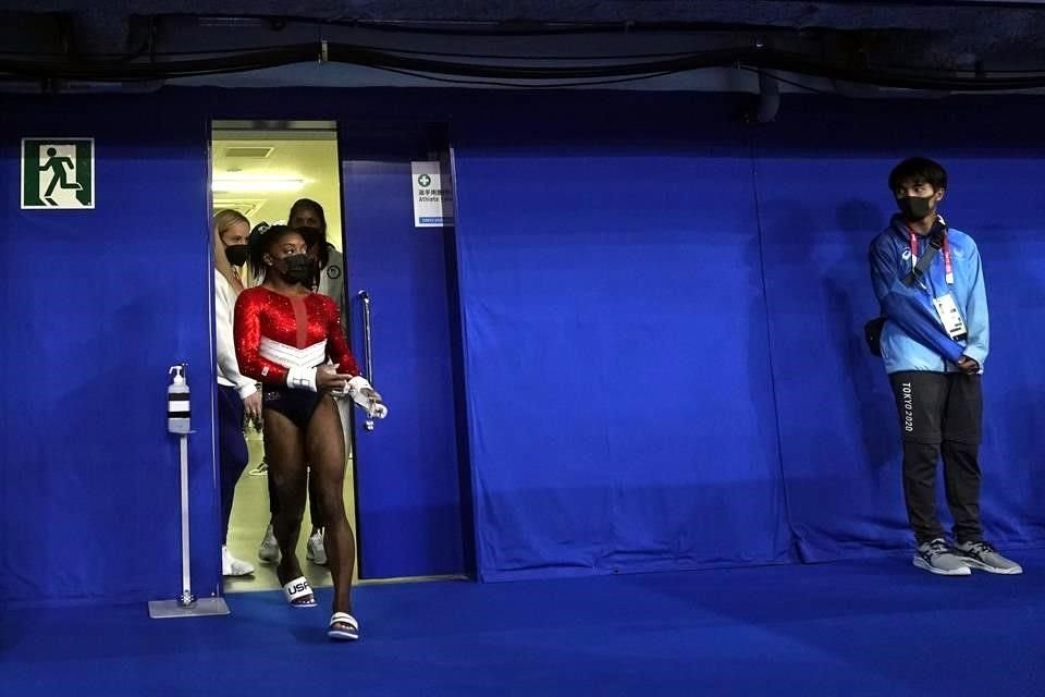 Simone Biles descartó alguna posible lesión.