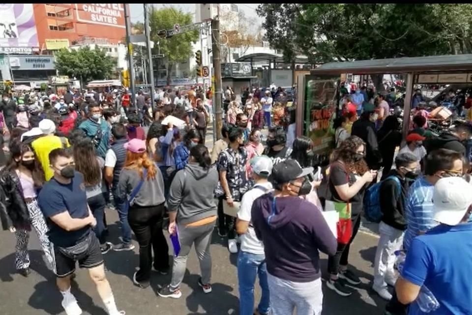 Así lucen las inmediaciones del Centro Médico Siglo XXI.