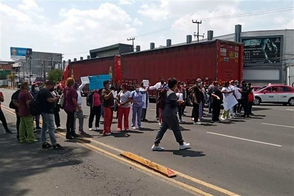 El bloqueo lo realizan a la altura de Eje Central.