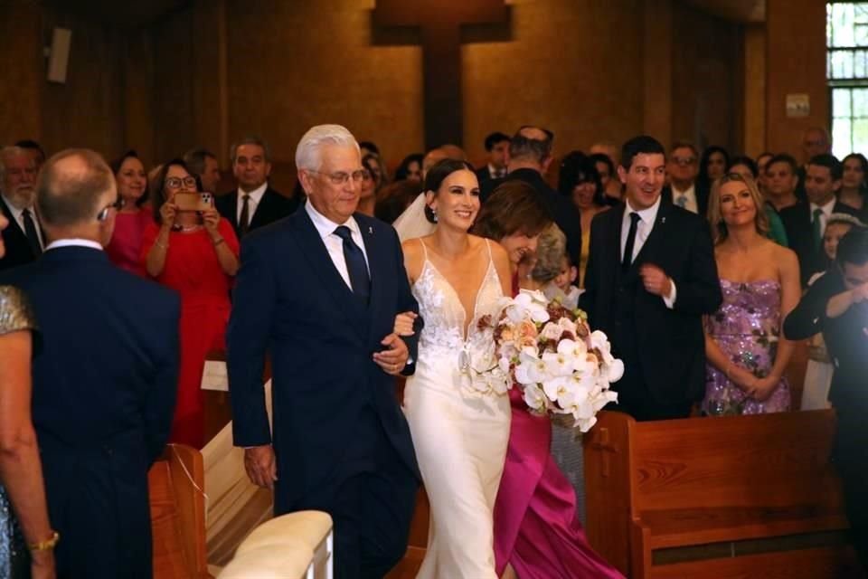 Mariana con su papá, Guillermo Bueno Barrera