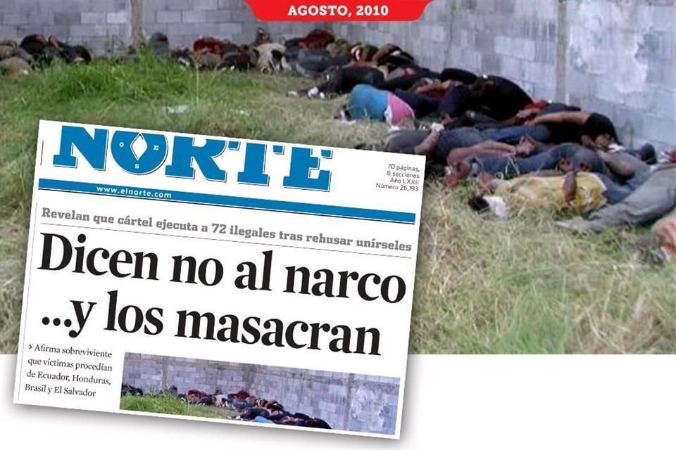 La masacre de 72 migrantes en San Fernando, Tamaulipas, ocurrió en agosto del 2010.