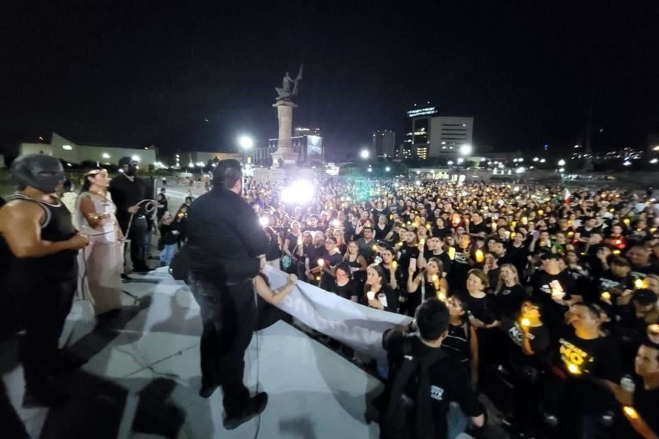 Al terminar la movilización, los voceros del organismo hicieron un llamado a mantener las protestas contra la reforma impulsada por el Presidente López Obrador.