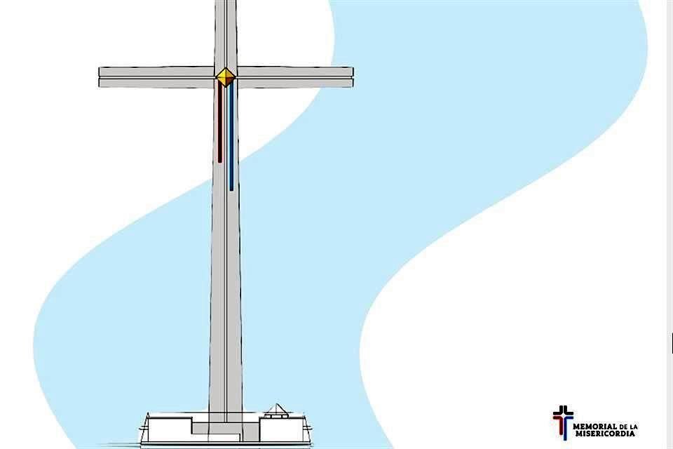 La obra monumental de concreto medirá 170 metros de altura, con brazos de una longitud de 90 metros.