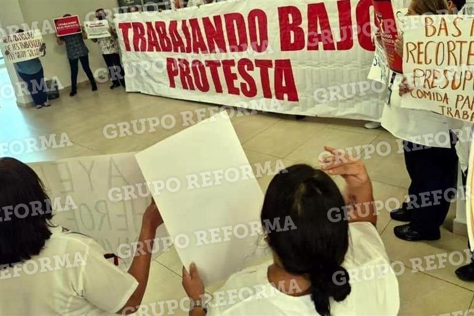 Hoy el Hospital Psiquiátrico se sumó a la movilización.