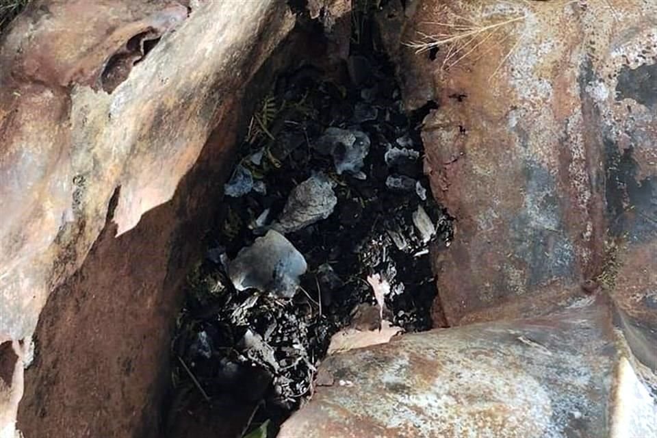 En el terreno de La Sierrita se localizaron 7 tambos, en uno de los cuales se encontraron fragmentos de restos óseos.