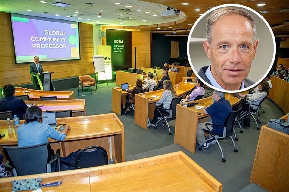 Francesc Torralba (círculo) fue invitado por la UDEM a impartir cursos sobre inteligencia espiritual.