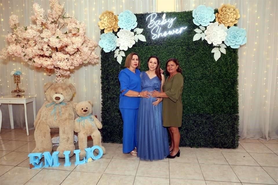 Ana María Cortez López, Marcela Esparza de Martínez y María Dolores Rivera González
