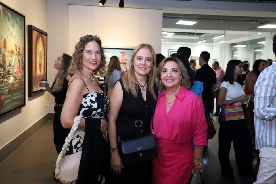 Alejandra Elizondo, Leda González y Elsa Marroquín