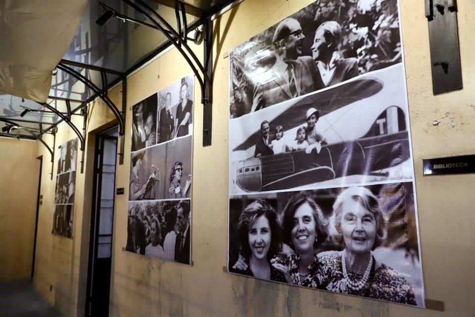 Las paredes de la Fundación Elena Poniatowska Amor en la colonia Escandón exhiben 'Archivo Indómita'.