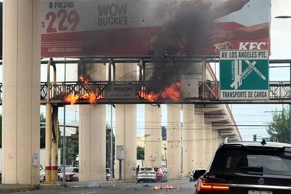 El incendio se reportó esta tarde.