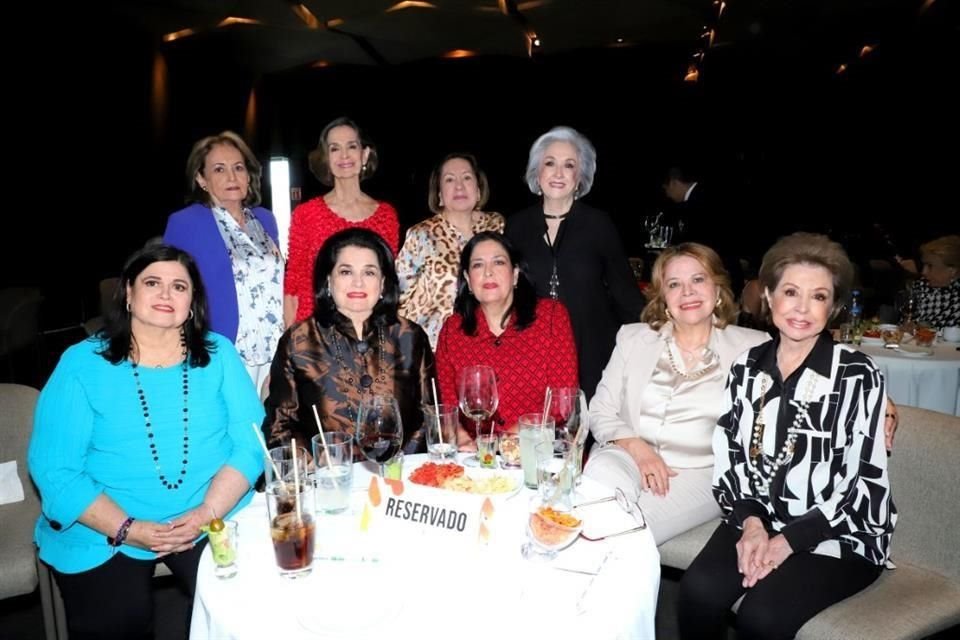 Dinorah Garza, Teté Alanís, Yolanda Cárdenas, Laura Nájera, Gaby Boesch, Alicia Boesch de Santos, Lucía Boesch, Nena Ortega y Zita Nájera