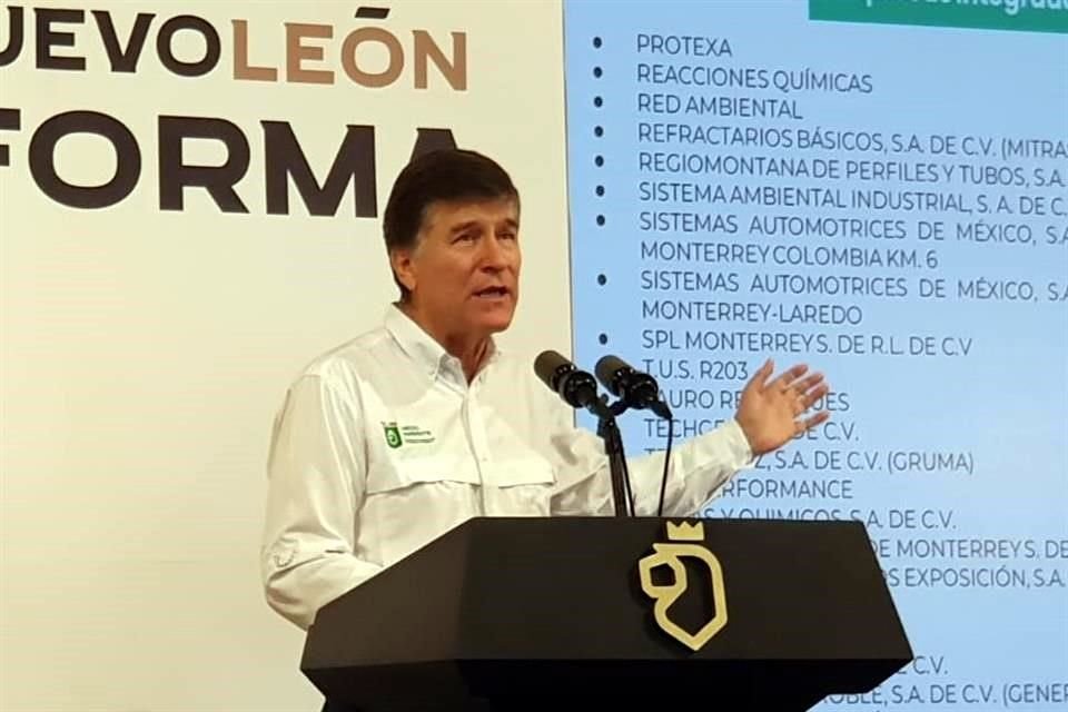 Alfonso Martínez, Secretario de Medio Ambiente.