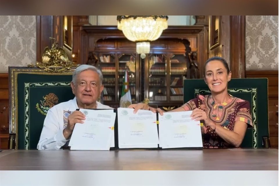 El Presidente Andrés Manuel López Obrador publicó la reforma al Poder Judicial en el Diario Oficial de la Federación, pese a que un tribunal federal ordenó no hacerlo.