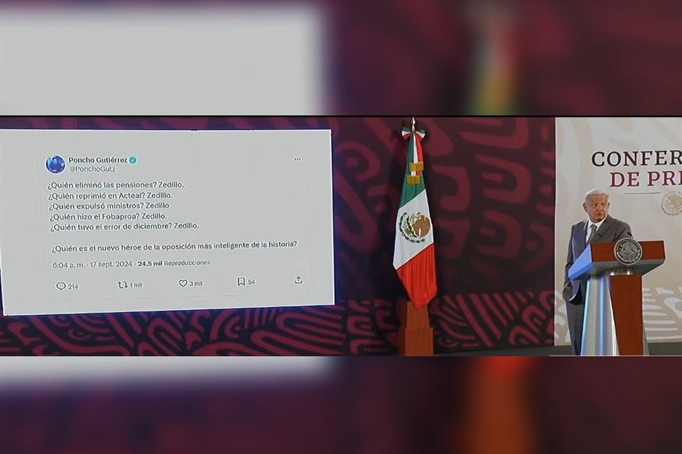 AMLO arremetió contra el ex Mandatario Ernesto Zedillo, luego de que advirtió que la reforma al PJ 'enterraría la democracia mexicana'.