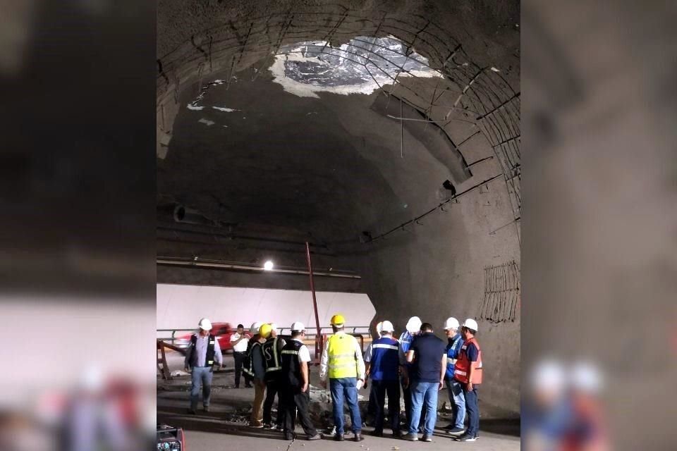 El segundo desprendimiento ocurrió en un retorno que se encuentra a mitad del Túnel de la Loma Larga y que está cerrado.