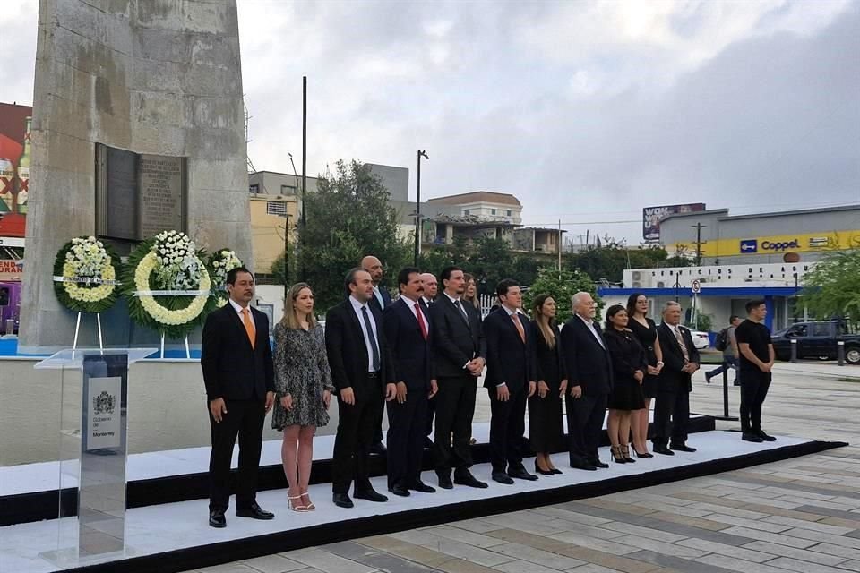 El evento se llevó a cabo frente a El Obelisco, en el Centro de Monterrey.