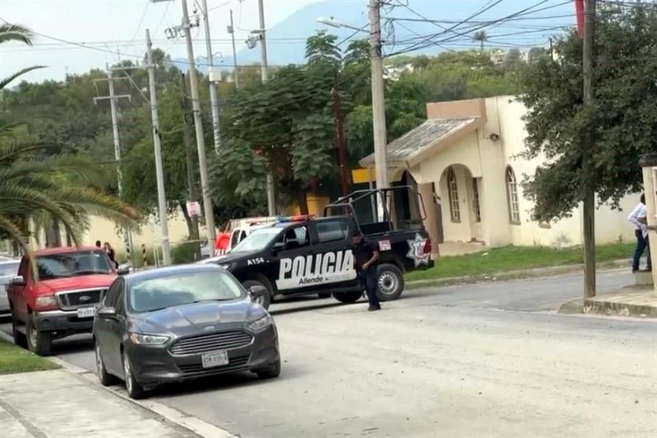 La balacera fue reportada alrededor de las 13:30 horas en la calle Simón Bolivar y Ernesto B. Marroquín, en la Colonia Los Leales.