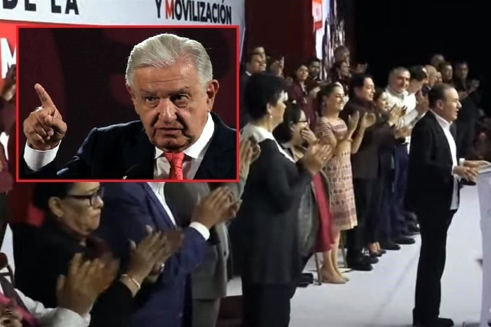 AMLO pidió al Gobernador Alfonso Durazo, presidente del Consejo Nacional de Morena, leer carta ante congresistas del partido.