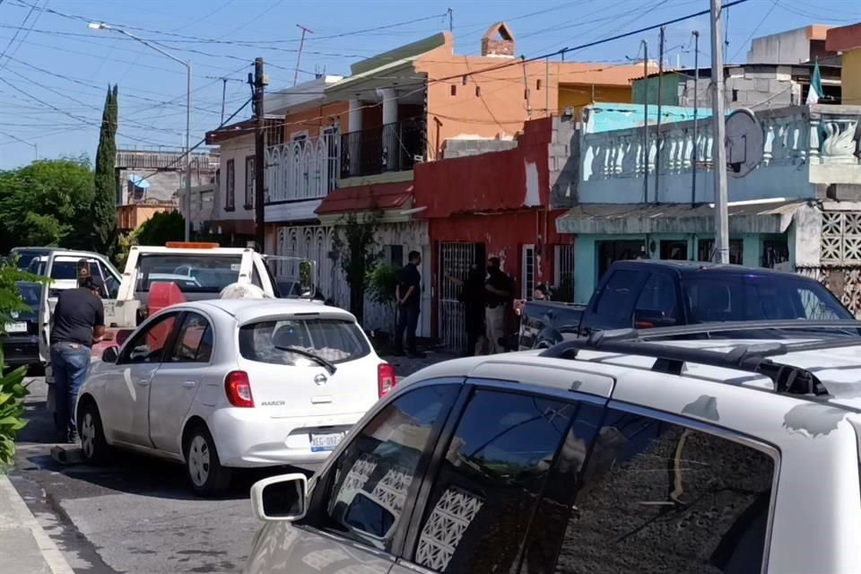 El inmueble cateado está en la calle Teófilo Martínez Pérez, en la Colonia Pedregal de Santo Domingo.