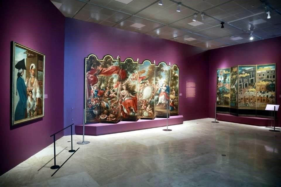 Exposición, Biombos y Castas. Pintura profana de la Nueva España.