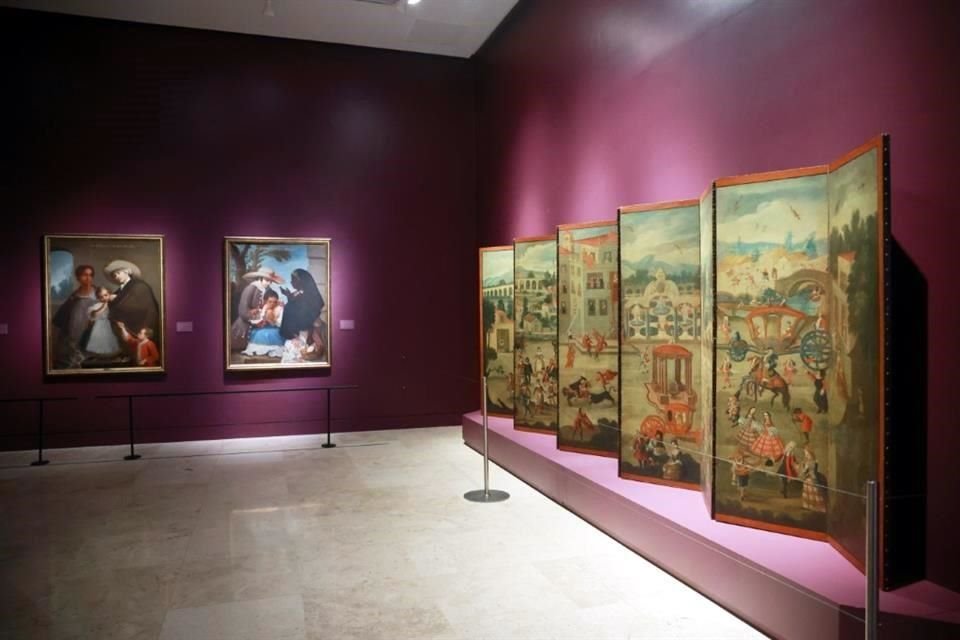 Exposición, Biombos y Castas. Pintura profana de la Nueva España.