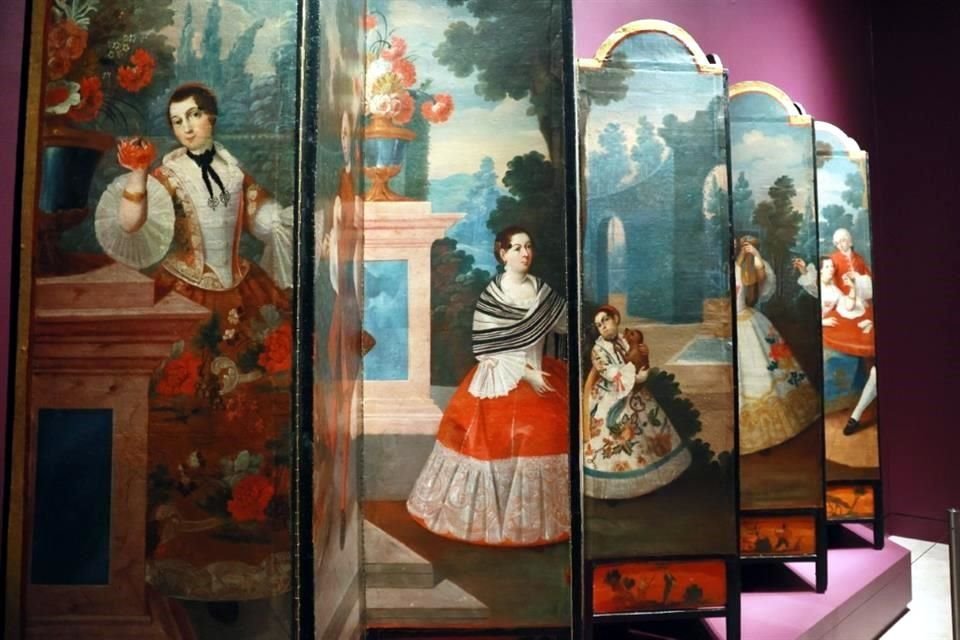 Exposición, Biombos y Castas. Pintura profana de la Nueva España.
